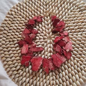 Red jasper gemstones nacklace